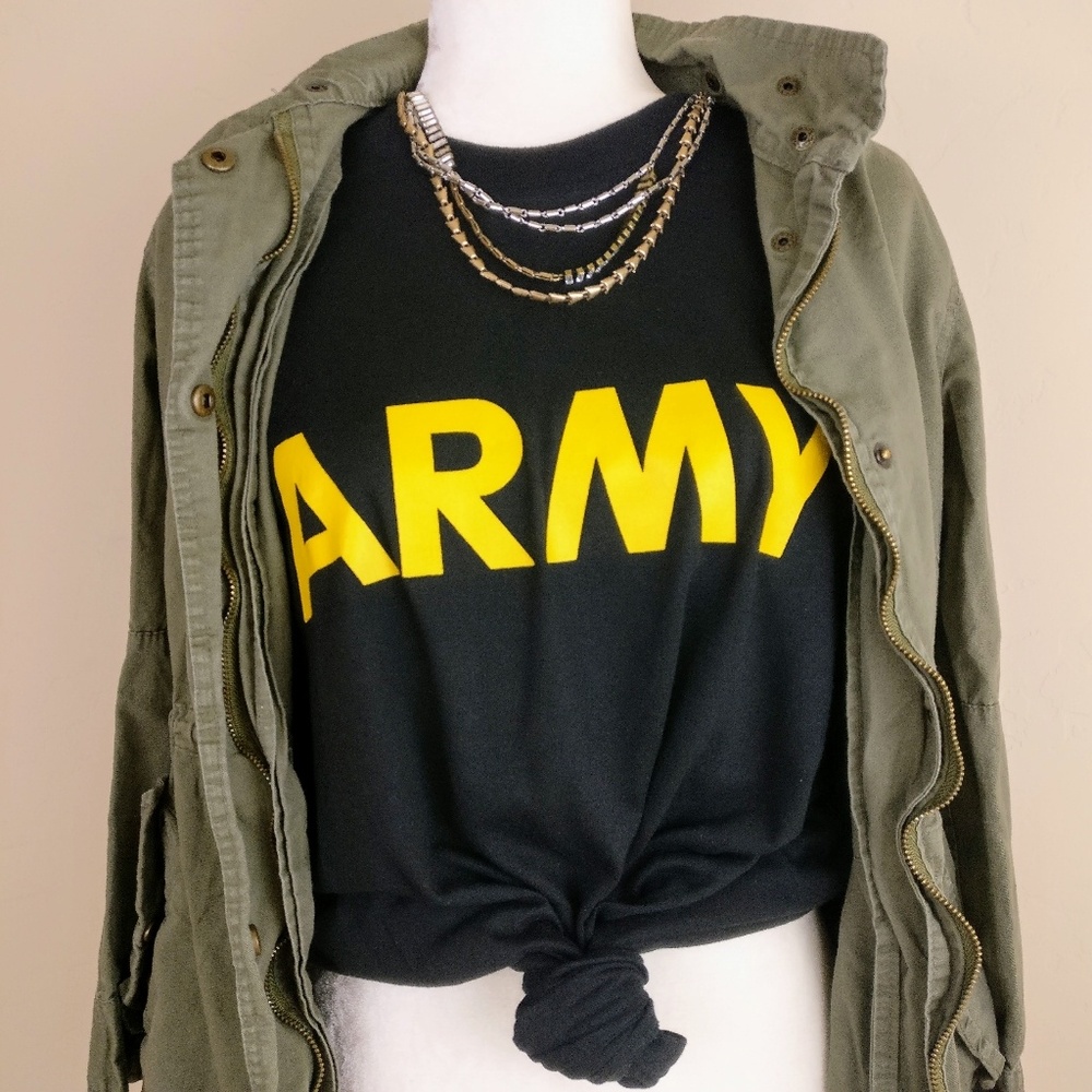 Army | Authentic Black and Yellow Graphic Tee